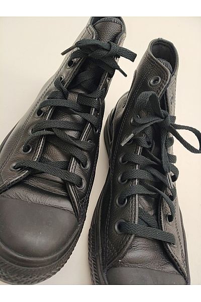 CONVERSE Pánské tenisky Černé kožené kotníkové šněrovací vycházkové Vel. EU 42.5 | CONVERSE | obrázek 6