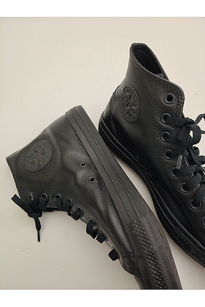 CONVERSE Pánské tenisky Černé kožené kotníkové šněrovací vycházkové Vel. EU 42.5 | CONVERSE | obrázek 9