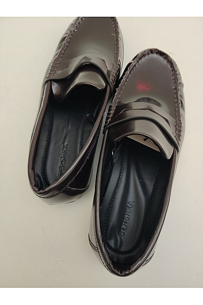 Bershka Dámské lakované polobotky nazouvací elegantní Velikost EU 39 | Bershka | obrázek 9