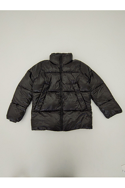 VERO MODA Dámská černá Prošívaná Puffer Bunda Se Zipem Velikost EU M/T