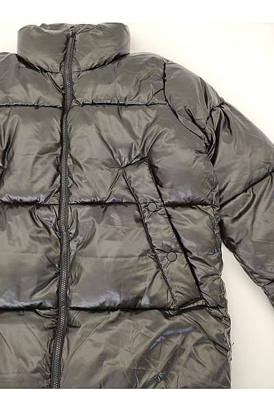VERO MODA Dámská černá prošívaná puffer bunda se zipem Velikost EU M/T | VERO MODA | obrázek 2