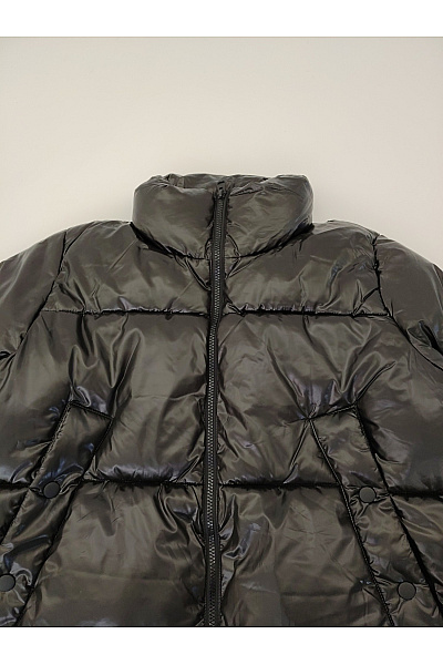 VERO MODA Dámská černá prošívaná puffer bunda se zipem Velikost EU M/T | VERO MODA | obrázek 3