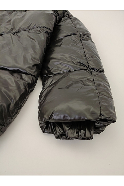 VERO MODA Dámská černá prošívaná puffer bunda se zipem Velikost EU M/T | VERO MODA | obrázek 4