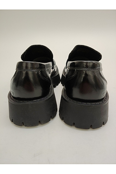 Guess Černé kožené mokasíny na platformě s logem Velikost EU 42 | Guess | obrázek 4