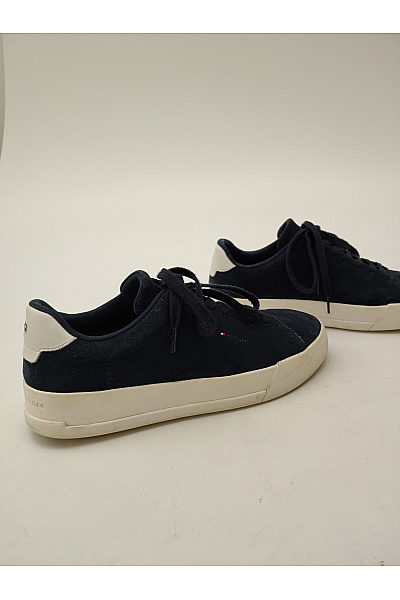 TOMMY HILFIGER Pánské tenisky TH Court Suede Modré Béžové Vel. EU 43 | TOMMY HILFIGER | obrázek 3