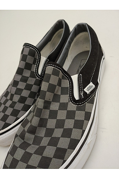 Vans Pánské tenisky Classic Slip-On Checkerboard Black/Pewter Černé Šedé Vel. EU 42 | Vans | obrázek 6