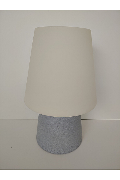 Stolní lampa šedá s béžovým stínidlem | Unimoda | obrázek 2