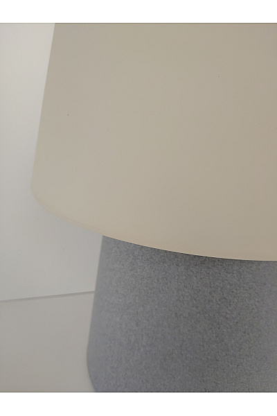 Stolní lampa šedá s béžovým stínidlem | Unimoda | obrázek 3