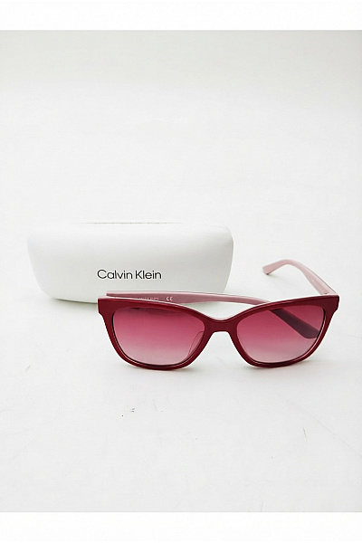 Calvin Klein Červené Sluneční Brýle Oversized