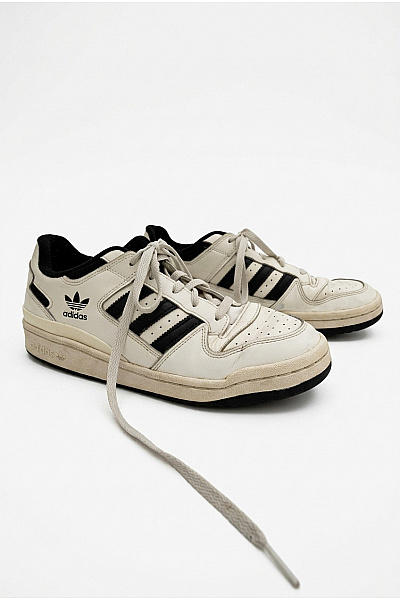 ADIDAS Pánské Tenisky Forum Exhibit Low Béžové Černé Vel. FR 43