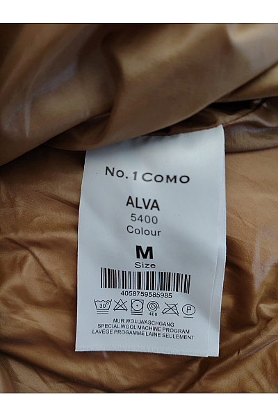 No 1. Como Dámská dlouhá prošívaná zimní bunda s kapucí hnědá Vel. M | No 1. Como | obrázek 8