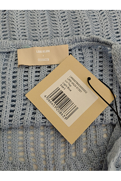 Dámské bavlněné tílko s hlubokým výstřihem modré Velikost S | Unimoda | obrázek 6
