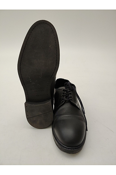 SELECTED Pánské černé šněrovací polobotky elegantní vycházkové Velikost EU 43 | SELECTED | obrázek 6