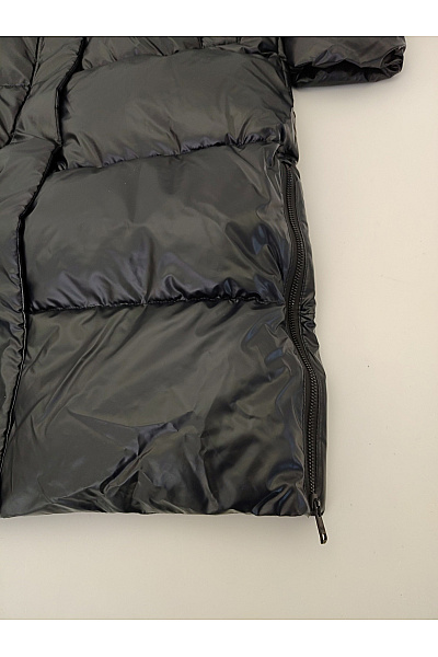 Khujo Dámská černá prošívaná dlouhá zimní bunda s kapucí puffer Vel. S | Khujo | obrázek 3