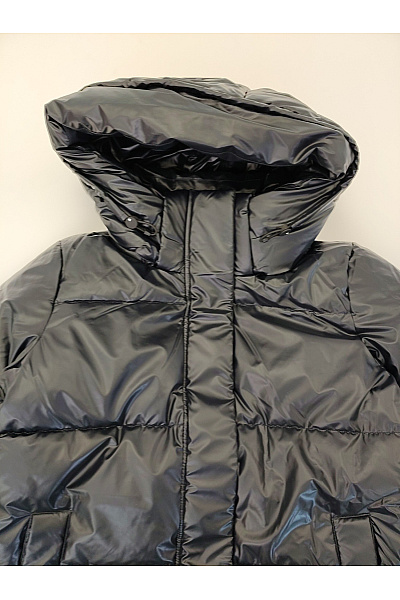 Khujo Dámská černá prošívaná dlouhá zimní bunda s kapucí puffer Vel. S | Khujo | obrázek 4