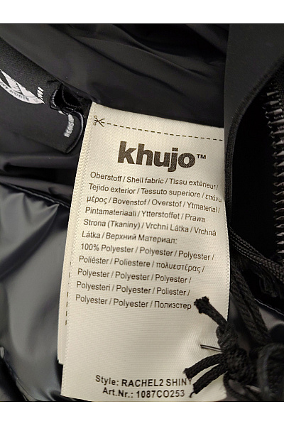 Khujo Dámská černá prošívaná dlouhá zimní bunda s kapucí puffer Vel. S | Khujo | obrázek 7