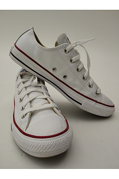 CONVERSE Dámské tenisky Chuck Taylor All Star Leather Ox Bílé Velikost 40 | CONVERSE | obrázek 5