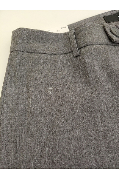 VERO MODA Šedé elegantní společenské kalhoty s širokými nohavicemi a puky Velikost EU M/32 | VERO MODA | obrázek 4