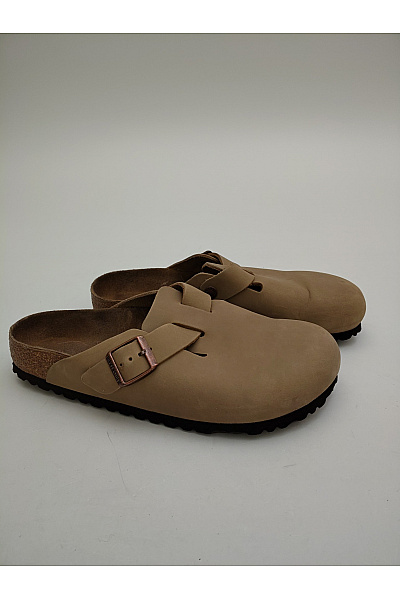 Birkenstock Pánské béžové kožené pantofle s přezkou volnočasové Velikost EU 42 | Birkenstock | obrázek 2
