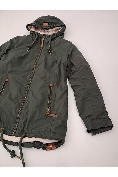 Ragwear Dámská khaki parka s kapucí a zateplením Velikost L | ragwear | obrázek 5