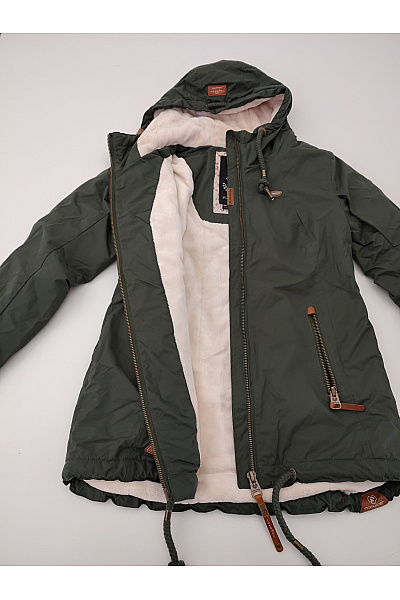 Ragwear Dámská khaki parka s kapucí a zateplením Velikost L | ragwear | obrázek 6