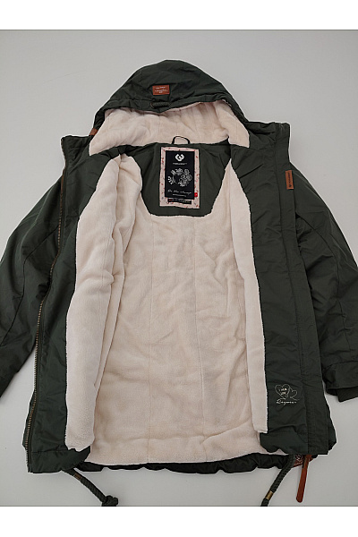 Ragwear Dámská khaki parka s kapucí a zateplením Velikost L | ragwear | obrázek 7