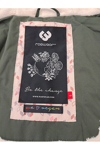 Ragwear Dámská khaki parka s kapucí a zateplením Velikost L | ragwear | obrázek 8