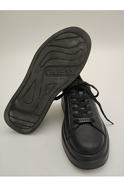 Guess Pánské tenisky černé kožené na platformě se zlatými detaily Velikost EU 42 | Guess | obrázek 5