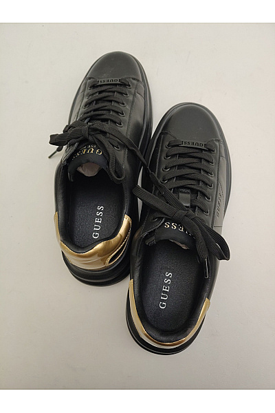 Guess Pánské tenisky černé kožené na platformě se zlatými detaily Velikost EU 42 | Guess | obrázek 6