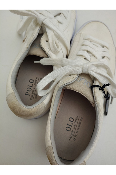 Ralph Lauren Dámské tenisky Polo Sayer Canvas Sneaker Bílé Béžové Vel. EU 41 | Ralph Lauren | obrázek 7