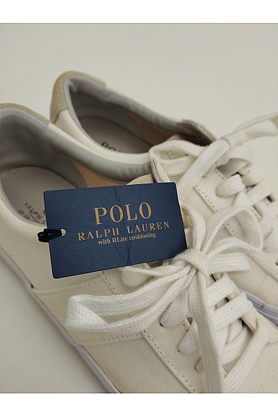Ralph Lauren Dámské tenisky Polo Sayer Canvas Sneaker Bílé Béžové Vel. EU 41 | Ralph Lauren | obrázek 10