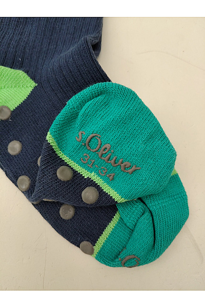 S.OLIVER Dětské protiskluzové ponožky modro-zelené Velikost EU 31-34 | s.OLIVER | obrázek 5