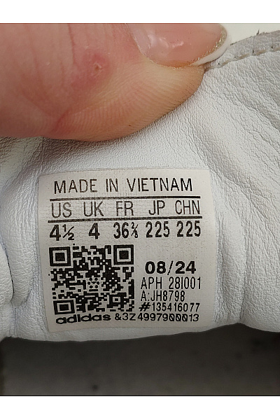 ADIDAS tenisky Dámské bílé šněrovací semišové volnočasové s kulatou špičkou Velikost EU 36 | ADIDAS | obrázek 6