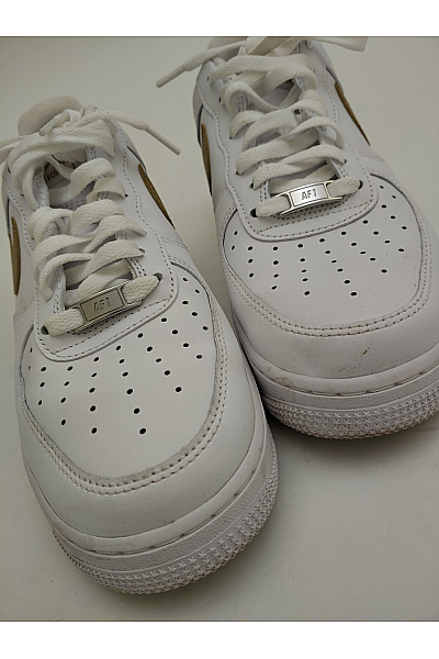 Nike Pánské tenisky bílé zlaté šněrovací volnočasové Vel. US 9.5 | Nike | obrázek 6