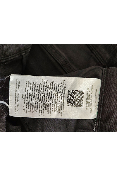 Noisy May Dámské černé bavlněné džíny s vysokým pasem Vel. WAIST 30 LENGTH 34 | Noisy May | obrázek 8