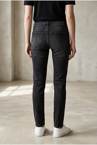 Noisy May Dámské černé Bavlněné Džíny S Vysokým Pasem Vel. WAIST 30 LENGTH 34
