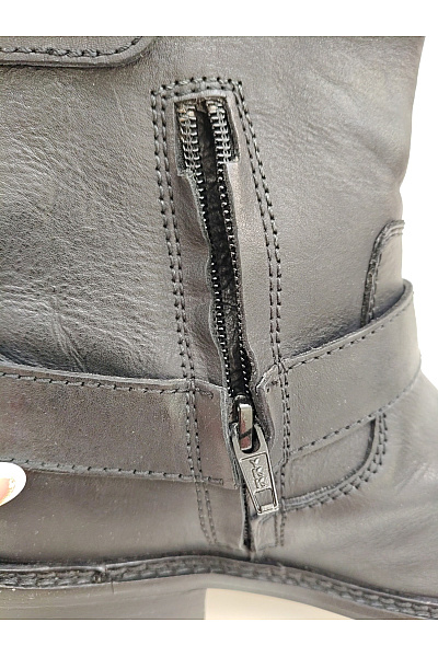 BRONX Dámské černé kotníkové boty s přezkou na zip Velikost EU 39 | BRONX | obrázek 8