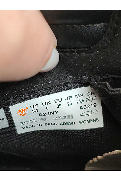 Timberland Dámské černé kotníkové boty na platformě šněrovací Velikost EU 39 | Timberland | obrázek 9
