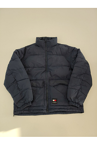 TOMMY HILFIGER Pánská modrá prošívaná puffer bunda se zipem Velikost S | TOMMY HILFIGER | obrázek 2