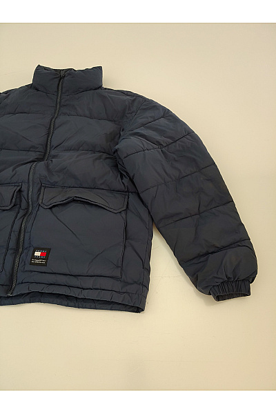 TOMMY HILFIGER Pánská modrá prošívaná puffer bunda se zipem Velikost S | TOMMY HILFIGER | obrázek 3