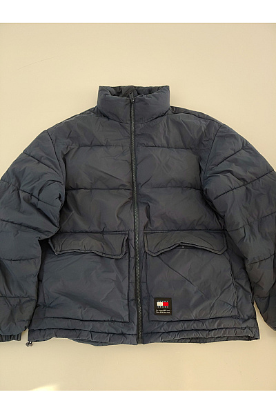 TOMMY HILFIGER Pánská modrá prošívaná puffer bunda se zipem Velikost S | TOMMY HILFIGER | obrázek 6