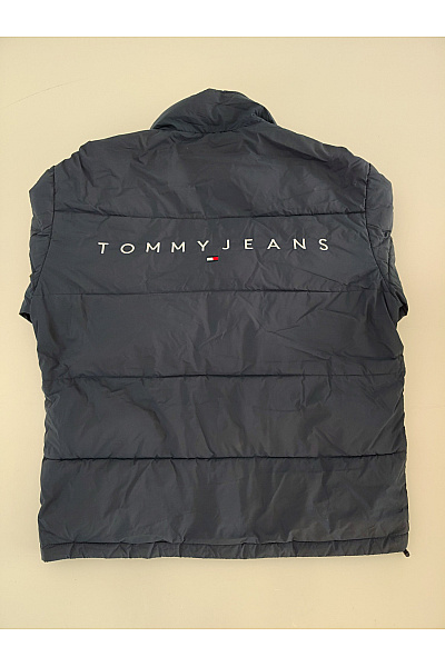 TOMMY HILFIGER Pánská modrá prošívaná puffer bunda se zipem Velikost S | TOMMY HILFIGER | obrázek 11