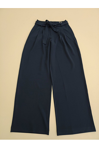 ONLY Černé elegantní široké kalhoty s vysokým pasem a páskem Velikost 34/32 | ONLY | obrázek 2