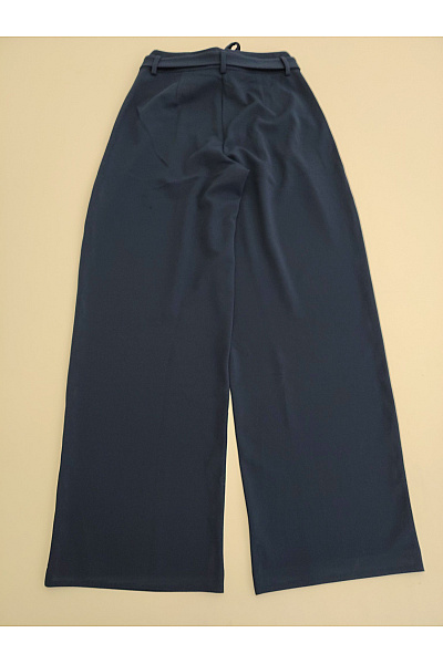 ONLY Černé elegantní široké kalhoty s vysokým pasem a páskem Velikost 34/32 | ONLY | obrázek 4