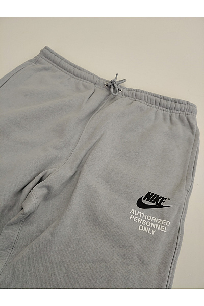 Nike Pánské šedé bavlněné tepláky s potiskem a gumou na nohavicích Velikost L | Nike | obrázek 3