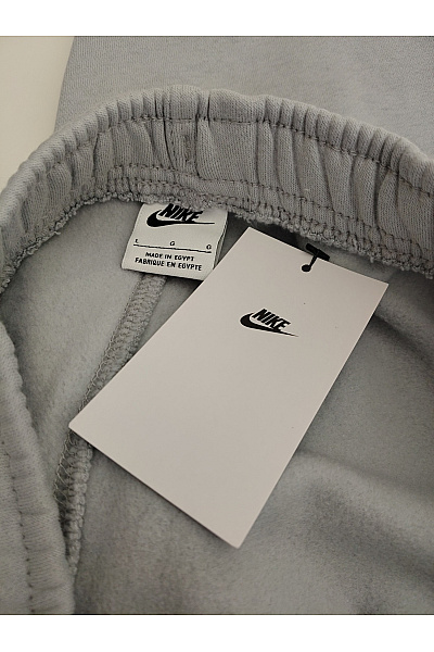 Nike Pánské šedé bavlněné tepláky s potiskem a gumou na nohavicích Velikost L | Nike | obrázek 5