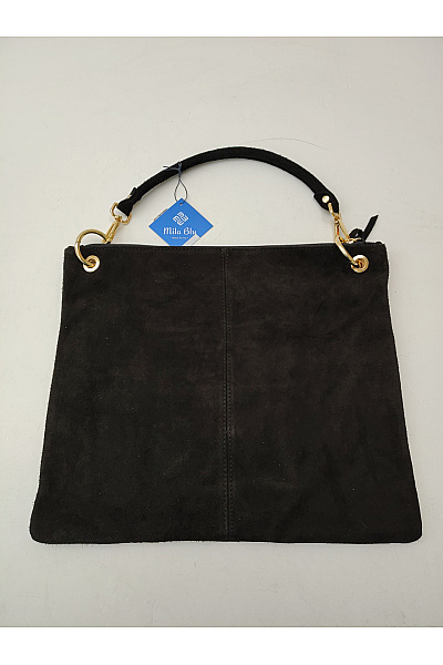 MADE IN ITALY Černá kožená kabelka smart casual | MADE IN ITALY | obrázek 3