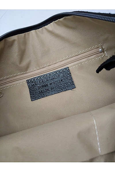 MADE IN ITALY Černá kožená kabelka smart casual | MADE IN ITALY | obrázek 7