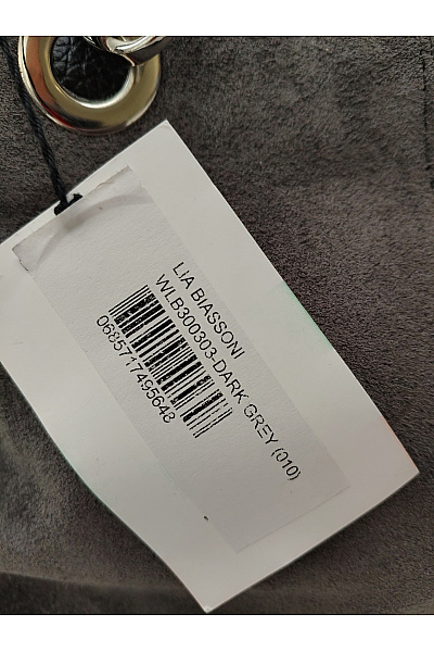 LIA BIASSONI Šedá měkká kabelka smart casual | LIA BIASSONI | obrázek 3