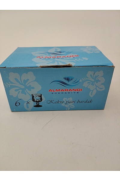 Sada 6 skleněných pohárů na kávu s reliéfním vzorem | Unimoda | obrázek 4